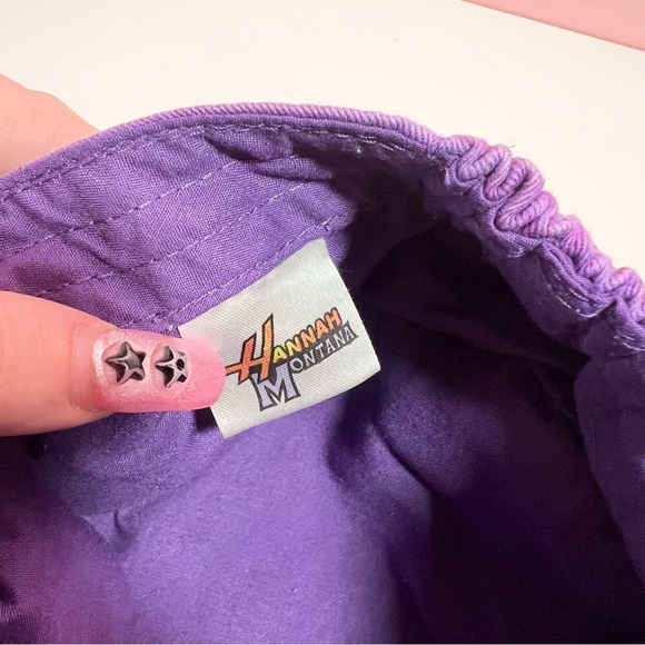 Vintage y2k 2000s mcbling purple Hannah Montana rhinestone hat - Picture 6 of 8